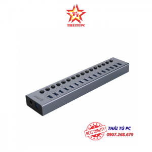 BỘ CHIA USB HUB 16 CỔNG USB 3.0, XÁM, ORICO BT2U3-16AB-GY