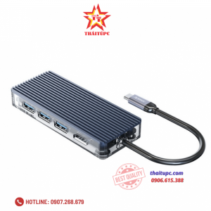 BỘ CHIA ĐA NĂNG 6 TRONG 1 TYPE C ORICO WB-6TS-GY