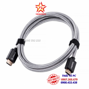 CÁP HDMI 1M ORICO HD501-10-BK CHUẨN 2.0 4K/60HZ (DÂY DÙ)