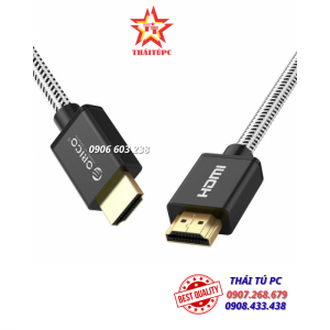 CÁP HDMI 1.5M ORICO HD501-15-BK CHUẨN 2.0 4K/60HZ (DÂY DÙ)
