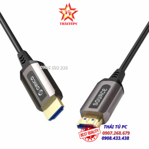 CÁP HDMI 20M ORICO GHD701-200-BK, CÁP QUANG CHUẨN 2.0 4K/60HZ