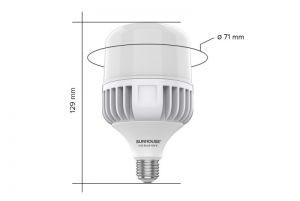 Bóng đen LED trụ nhôm Plus SHE-BULB-15W-P
