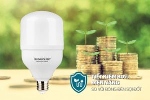 Bóng đen LED bulb Sunhouse  Spec SHE-BULB-20W-S