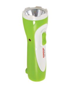 Đèn pin tay cầm Sunhouse SHE-4051 cỡ nhỏ , trắng xanh lá
