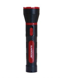 Đèn pin tay cầm Sunhouse SHE-4111 cỡ lớn , đen đỏ