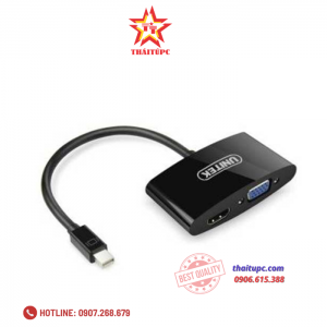 Cáp Mini Displayport -> VGA + HDMI Unitek (Y - 6328BK)