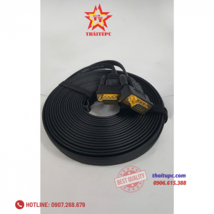 Cáp VGA 10m mỏng dẹp DTECH DT-69F10