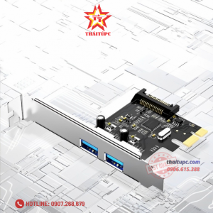 Card PCI-E->USB 3.0 2P Express PC0191 DTECH
