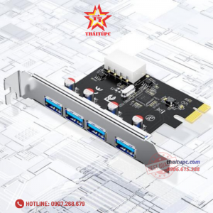 Card PCI-E->USB 3.0 4P Express PC0192 DTECH