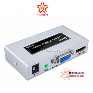 Hộp chuyển VGA->HDMI DT-7004B/7004B MS DTECH