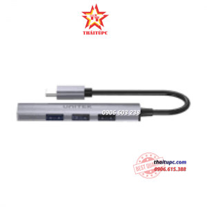 Hub USB cổng Type-C UNITEK 4 Trong 1 H1208B