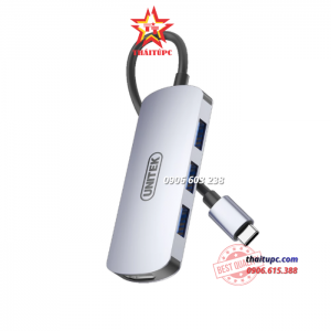 Hub Type-C Ra 3 Cổng USB + HDMI + PD 100W UNITEK D1121A