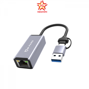 DÂY CÁP CHUYỂN USB/TYPE-C RA LAN 100M 20CM MD081 M-PARD