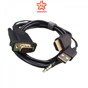 DÂY CÁP VGA -> HDMI + USB AUDIO 1.8M MH083 M-PARD