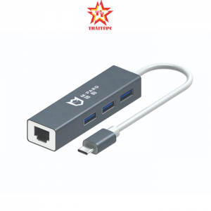 BỘ HUB TYPE-C RA LAN VÀ USB MH051 M-PARD
