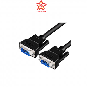 Cáp nối tiếp chéo DB9 RS232 M/M dài 1.5M DTECH DT-9006A