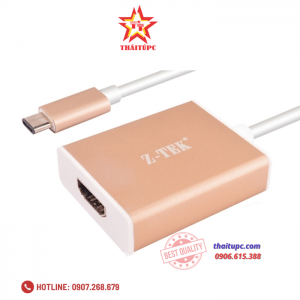 Cáp Type-C -> HDMI (L) Z-Tek (ZY 230)