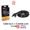 cap-loa-av-2-2-1-5m-unitek-y-c-945bk - ảnh nhỏ  1