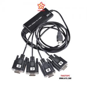 Cáp chuyển đổi USB 2.0 sang 4 cổng COM RS232 ZTEK ZE791 cao cấp