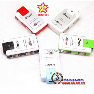 Hub USB 4 cổng Dtech DT-13 chính hãng