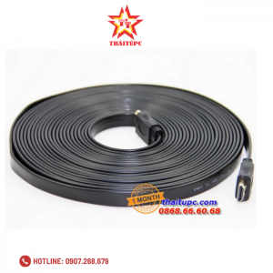 Cable HDMI 1.4   (5m)   YHB-050 Đen  Dẹp