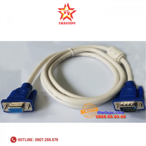Cable Vga LCD KM Nối dài 10M (3+4) VFS 10(Trắng Xanh)