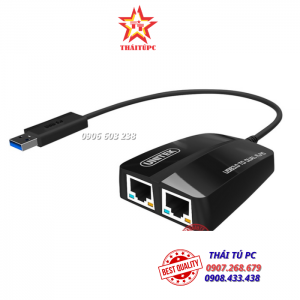 CÁP USB 3.0 -> 2 PORTS LAN UNITEK (Y – 3463)