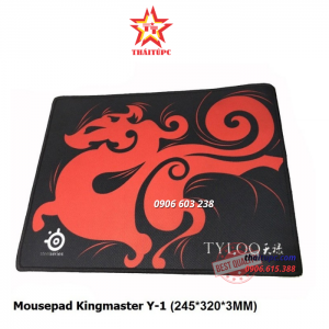 Miếng lót chuột Mouse pad KINGMASTER Y1 khâu bo viền loại nhỏ 24x32 cm