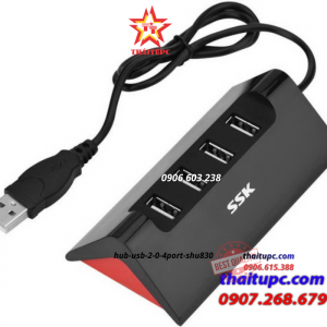 Hub USB 2.0 4port SHU830 - chính hãng SSK